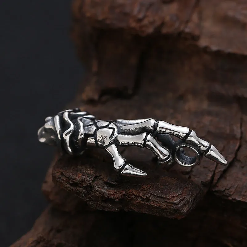 Rebel’s Wrath - Gothic Skeletal Hand Pendant by The Nevermore