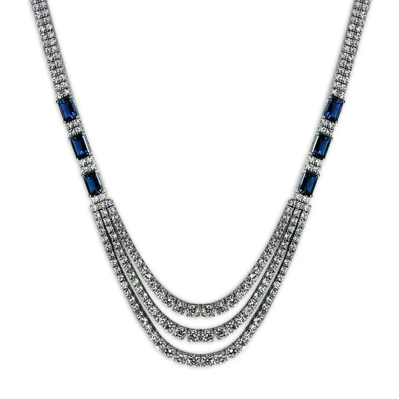 Regal Triple Strand Grand Necklace