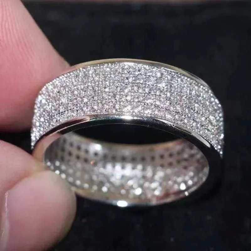 Rhinestone Crystal Geometric Ring