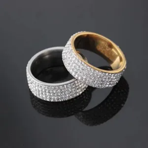 Rhinestone Crystal Geometric Ring