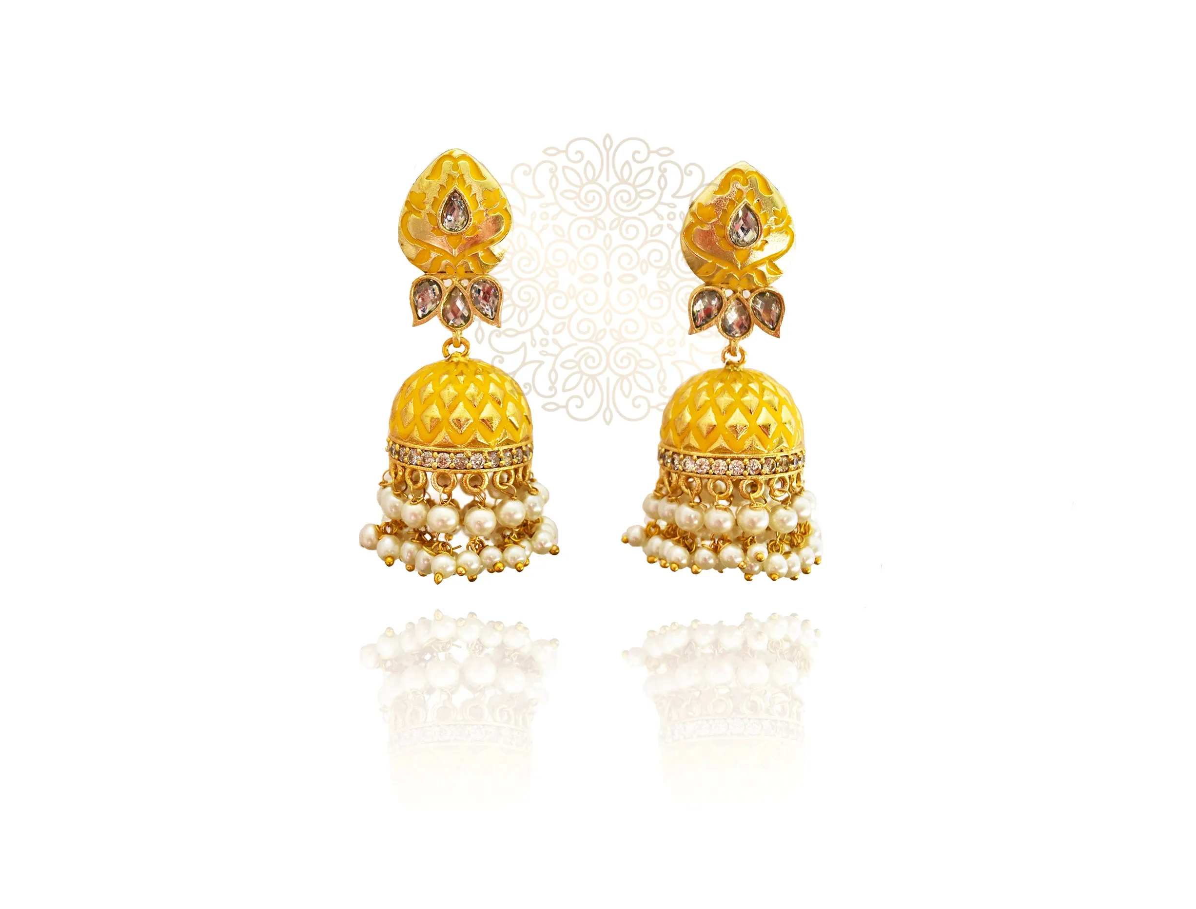 Rimsha Enameled Earrings