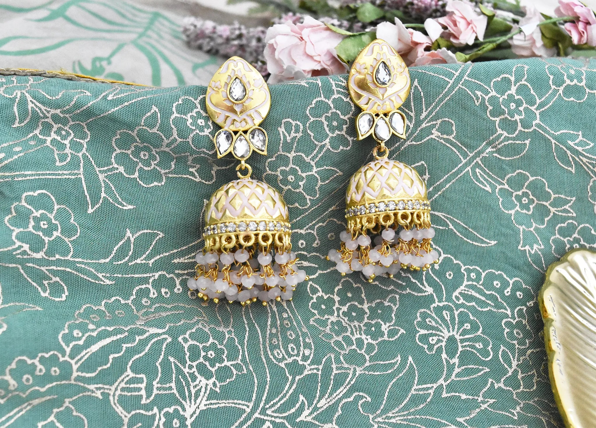 Rimsha Enameled Earrings