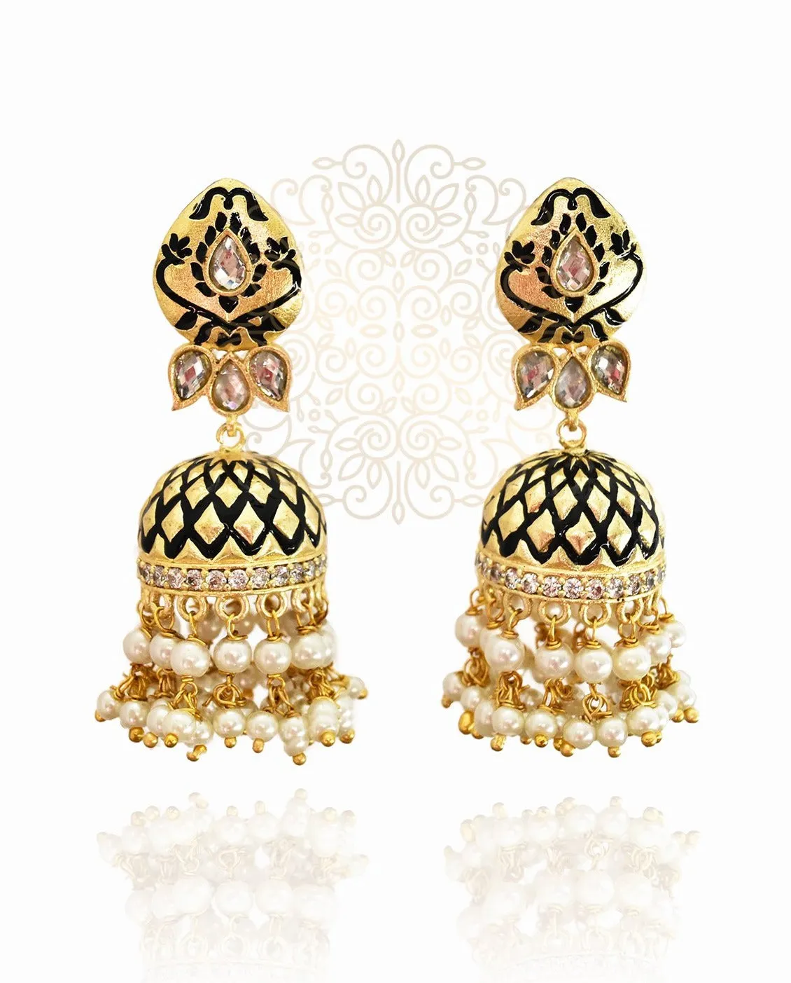 Rimsha Enameled Earrings