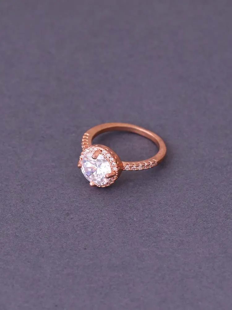 Rose Gold Nacoma Zirconia Ring