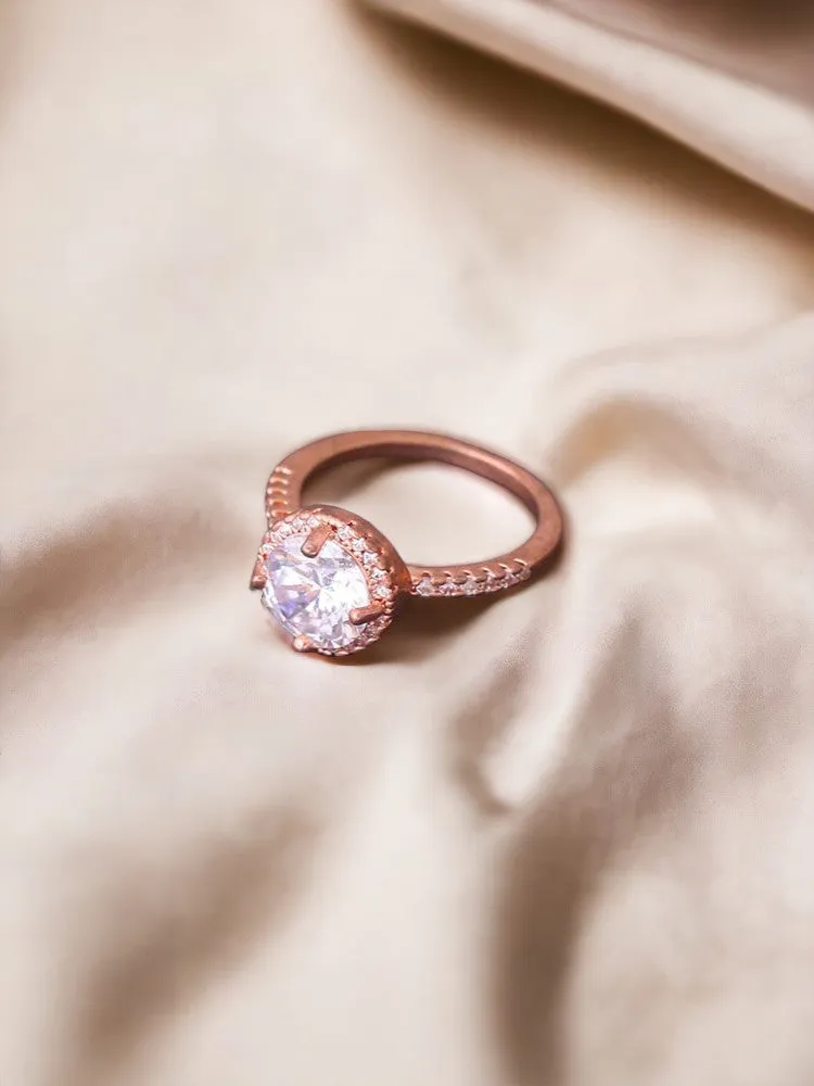 Rose Gold Nacoma Zirconia Ring
