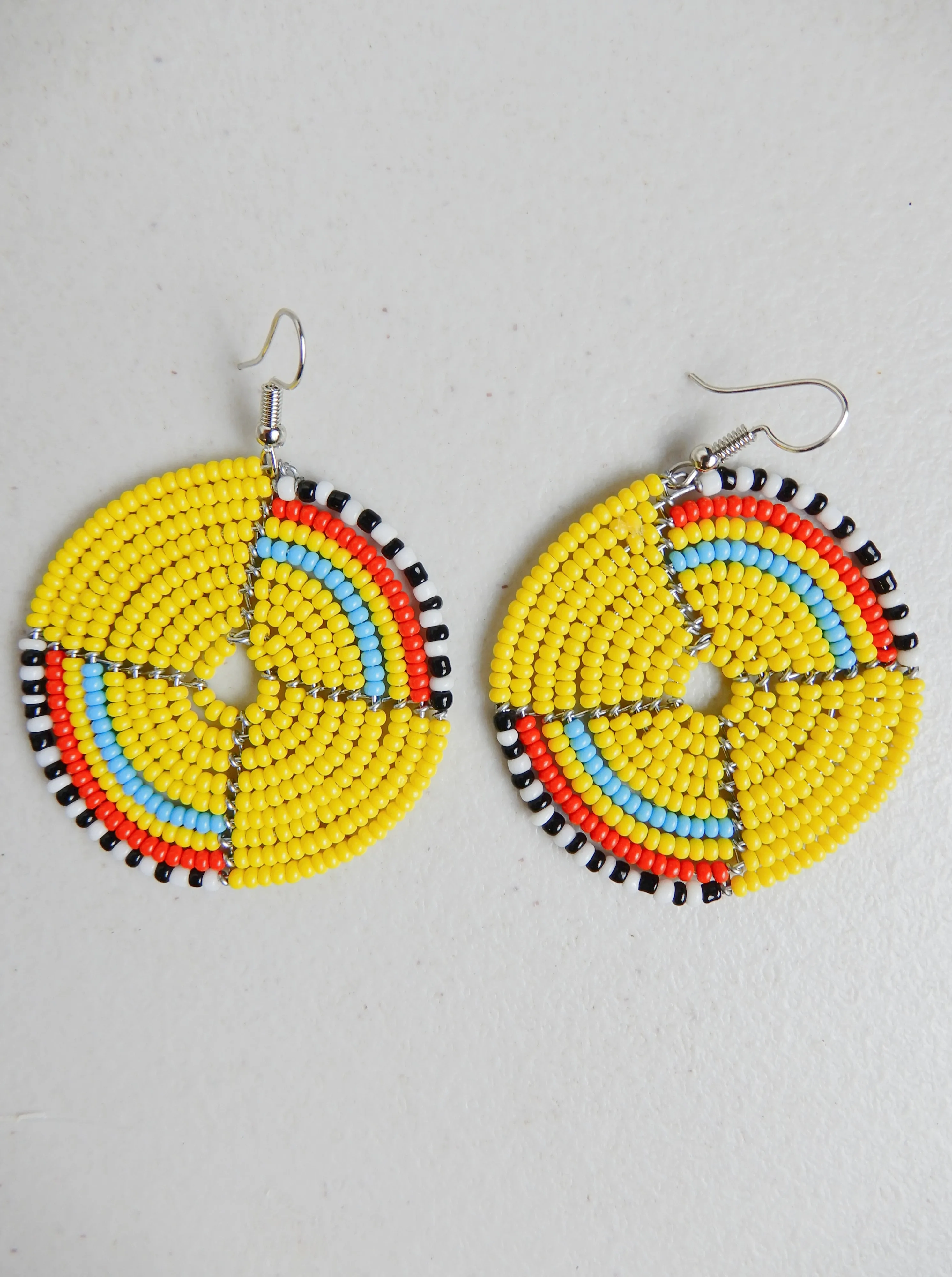 Round Beaded Earrings