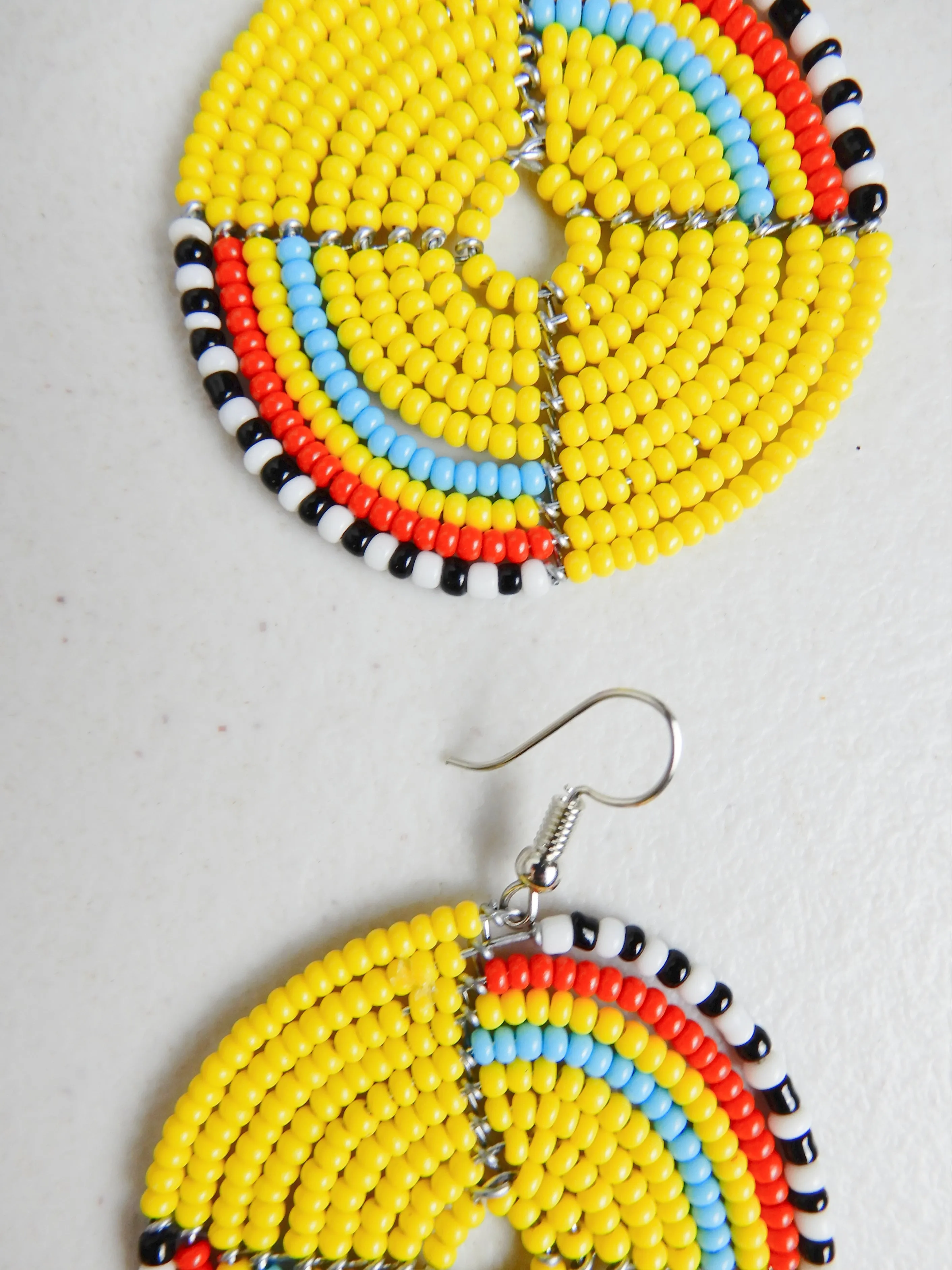 Round Beaded Earrings