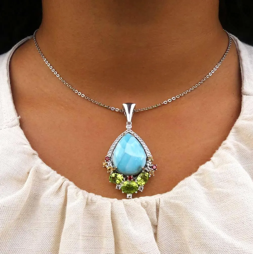 Royal Larimar Pendant