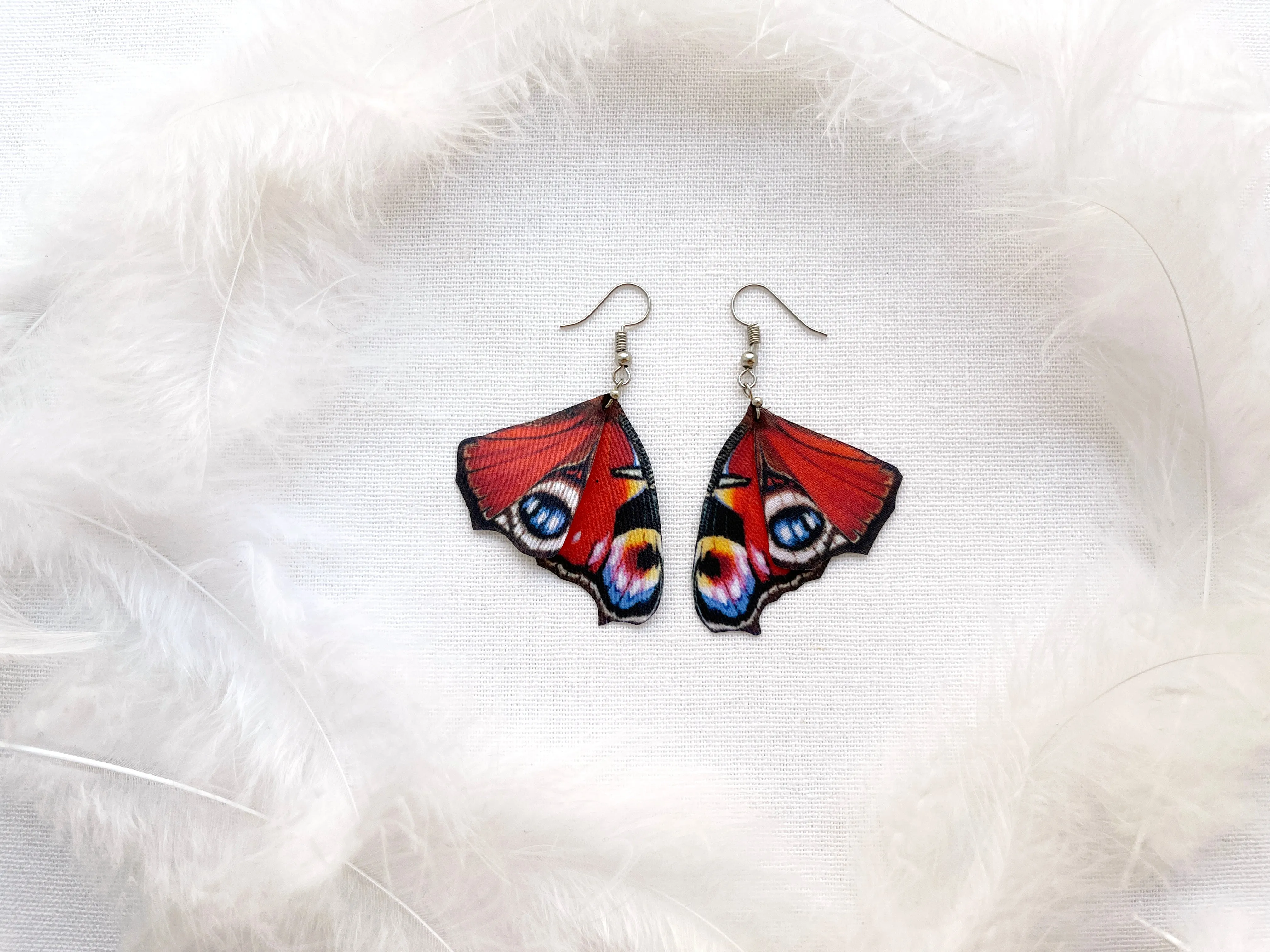 Ruby Red Butterfly Wing Earrings Perfect Gift For Anyone Who Love Butterflies