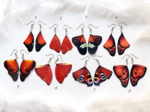 Ruby Red Butterfly Wing Earrings Perfect Gift For Anyone Who Love Butterflies