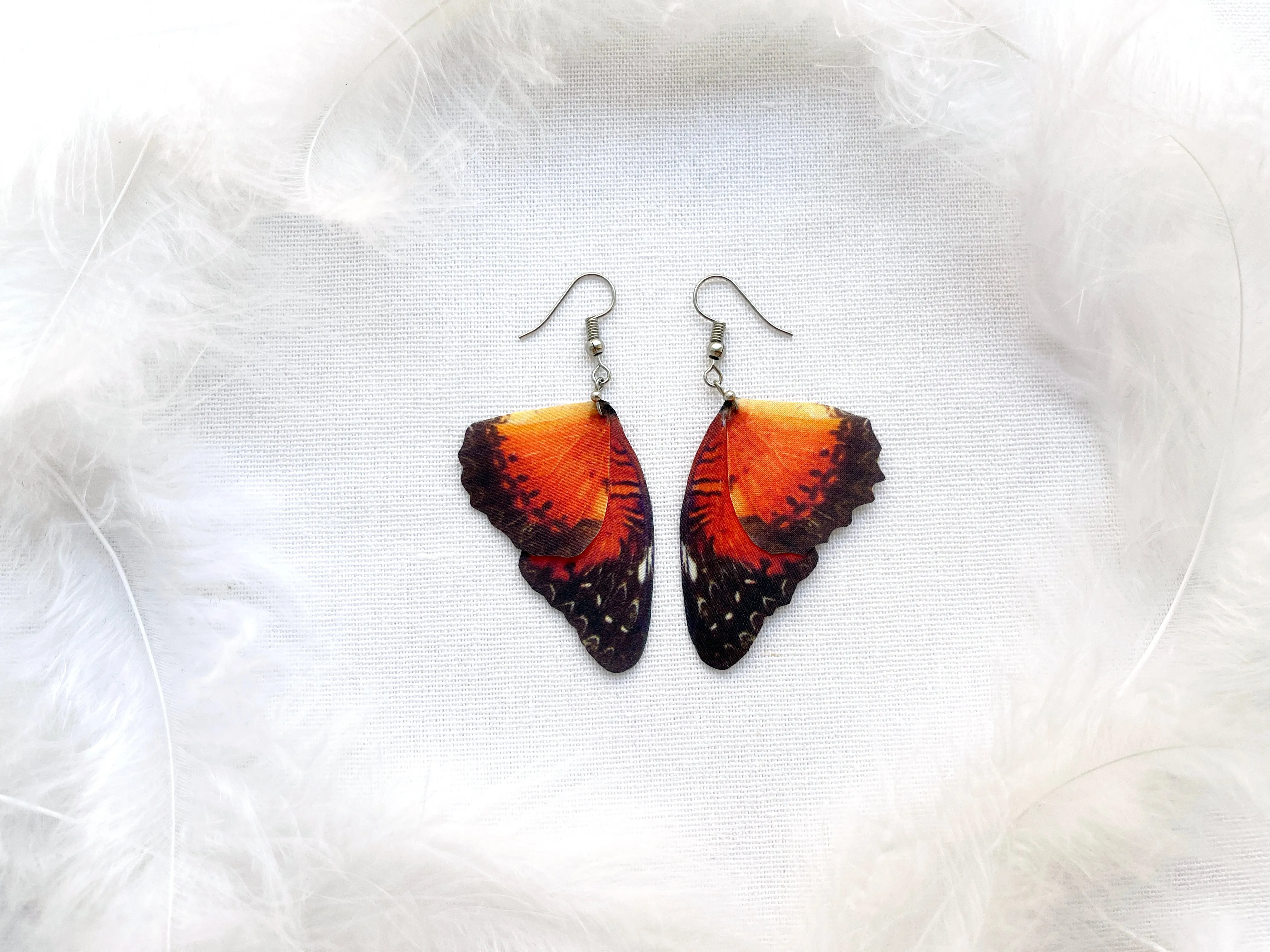 Ruby Red Butterfly Wing Earrings Perfect Gift For Anyone Who Love Butterflies