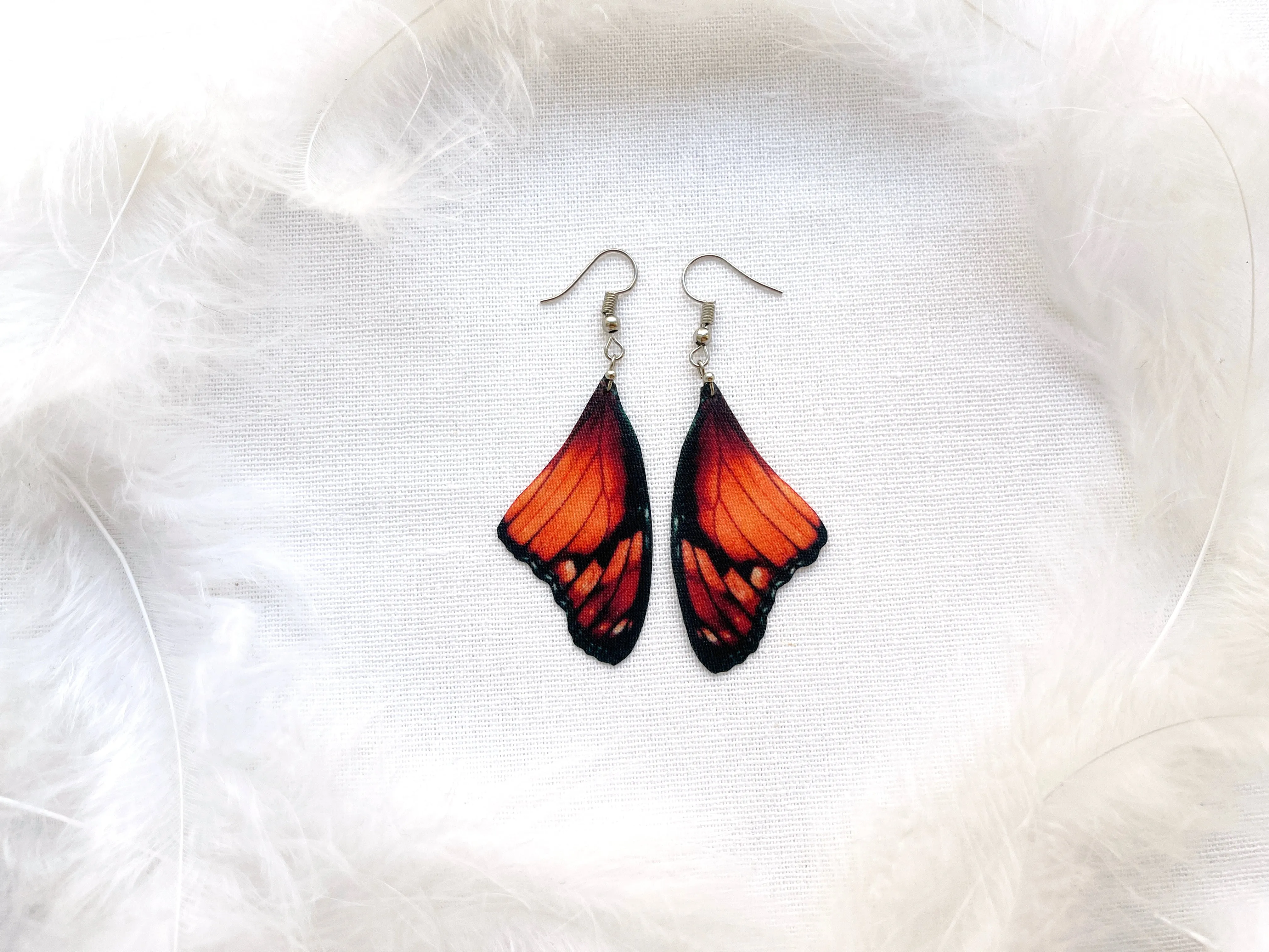 Ruby Red Butterfly Wing Earrings Perfect Gift For Anyone Who Love Butterflies