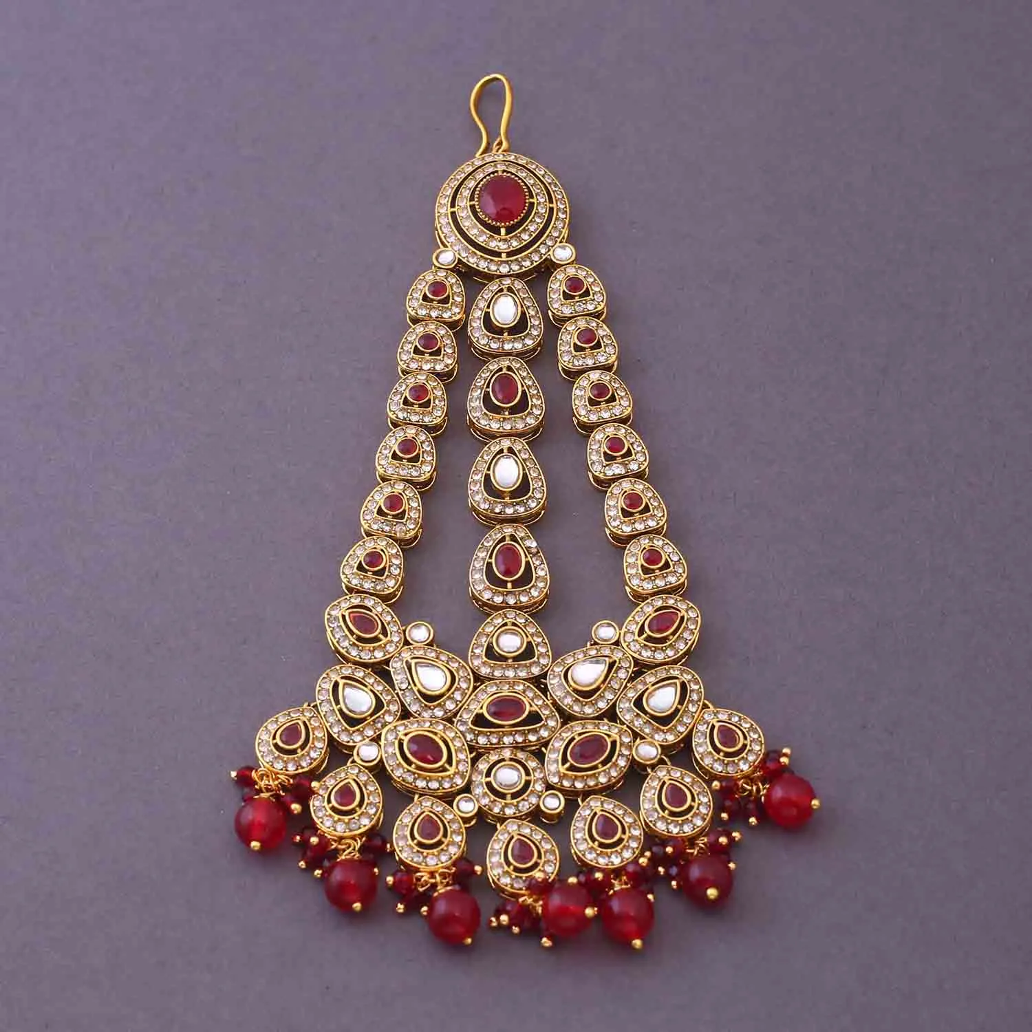 Ruby Vihaani Bridal Jewellery Set