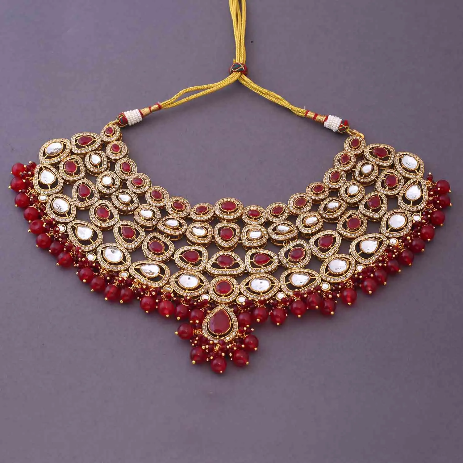 Ruby Vihaani Bridal Jewellery Set