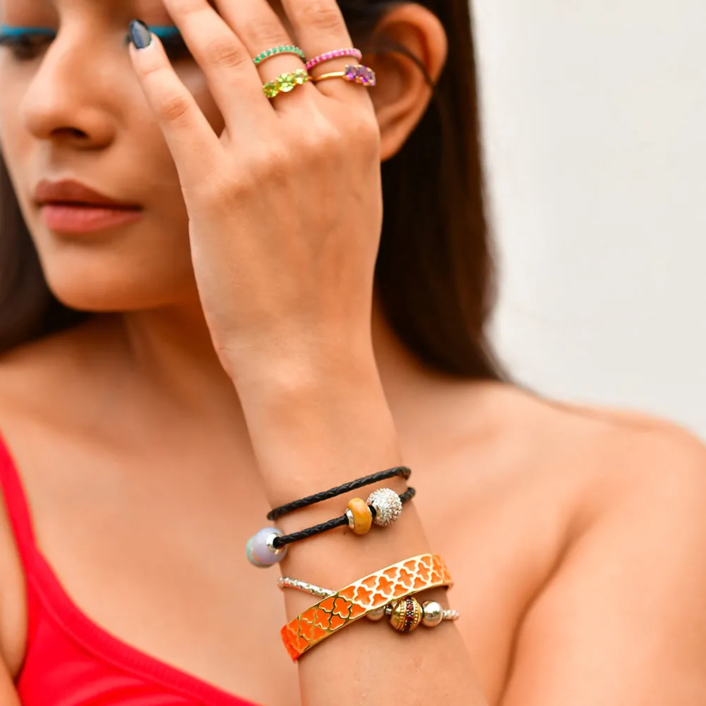 Rustic Charm Enamel Bangle