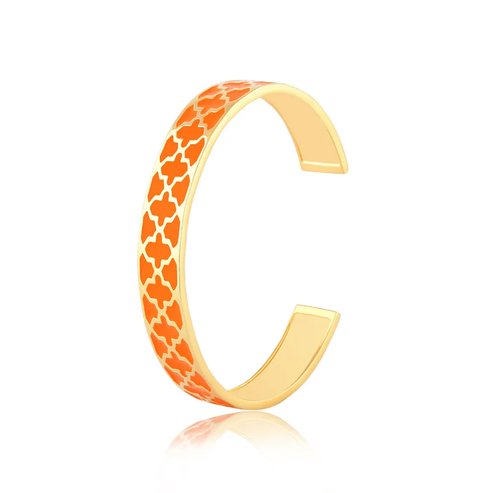 Rustic Charm Enamel Bangle