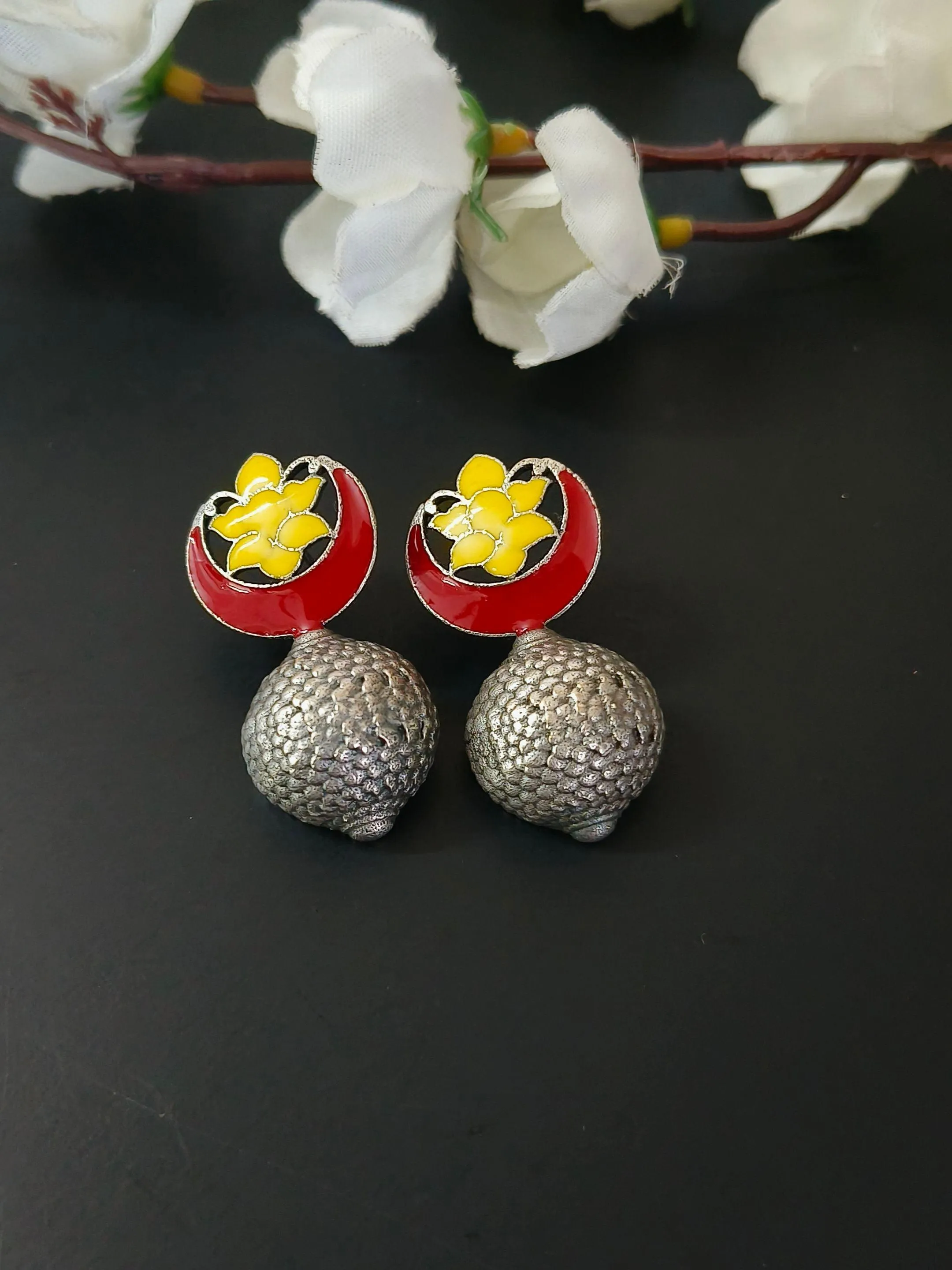 Rustic Oxidised Earrings | Sarichka
