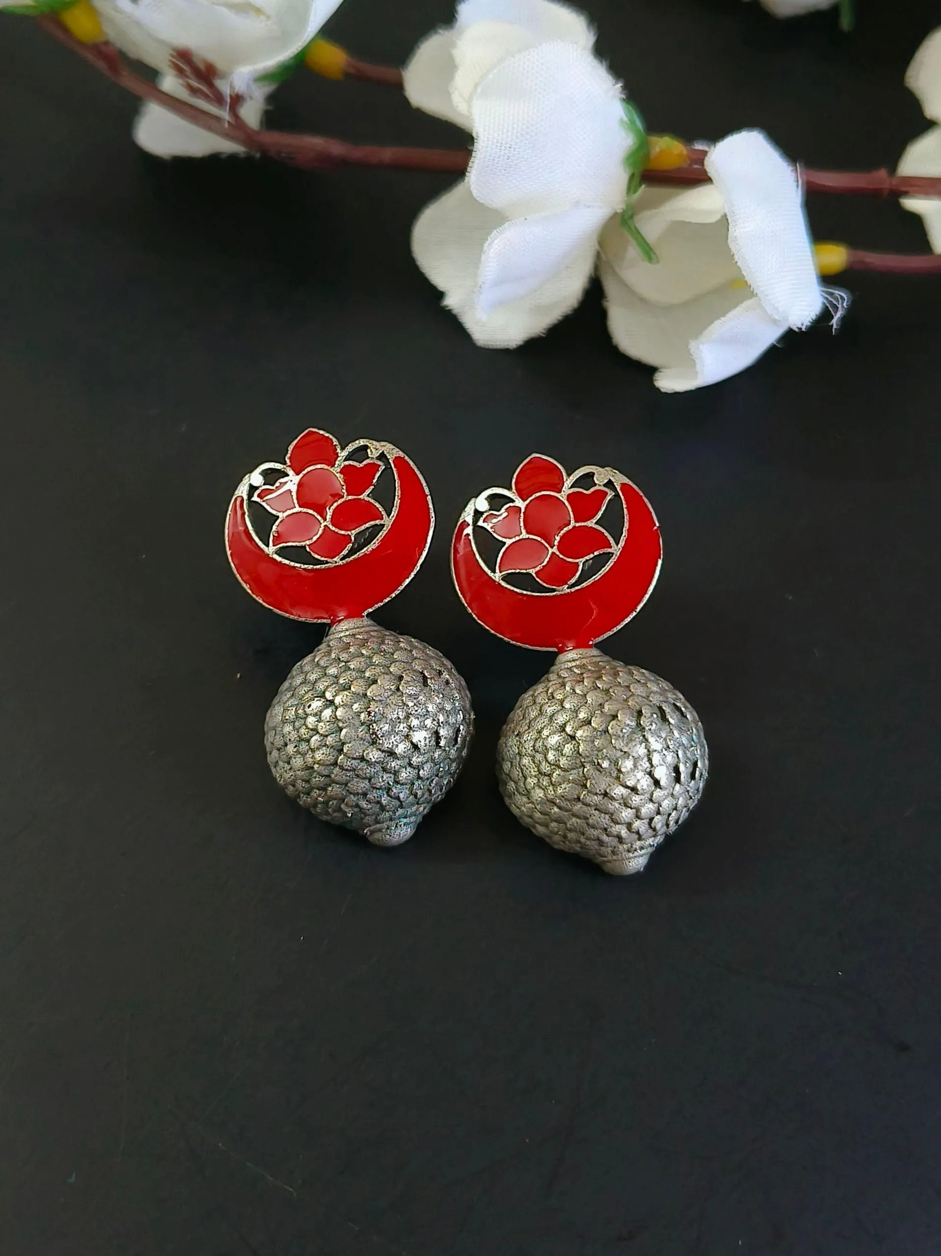 Rustic Oxidised Earrings | Sarichka