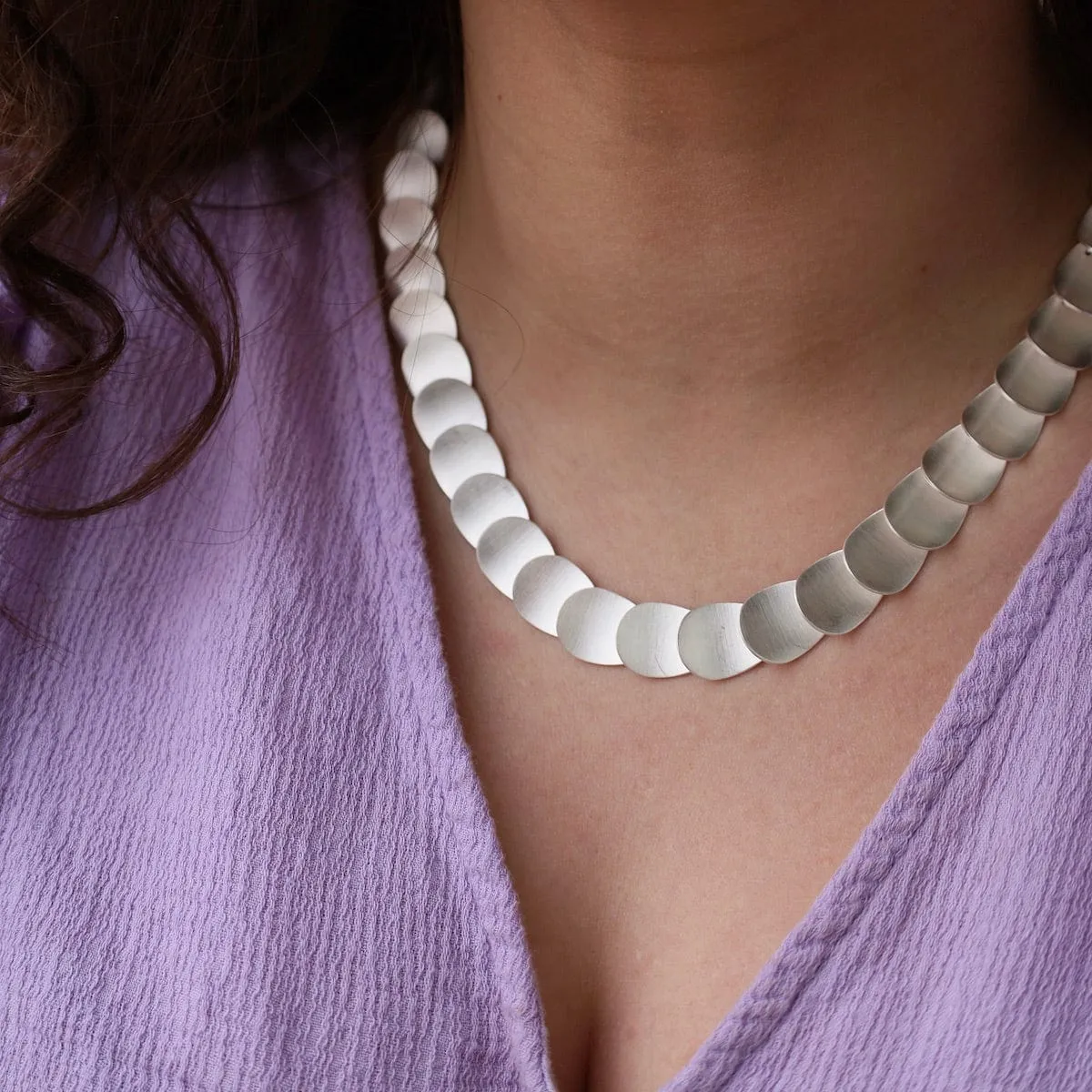 Scale  Layered Necklace