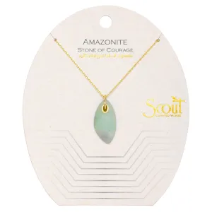 Scout Organic Stone Necklace Amazonite/Gold