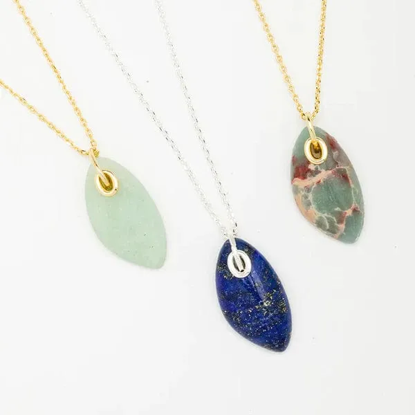 Scout Organic Stone Necklace Lapis/Silver