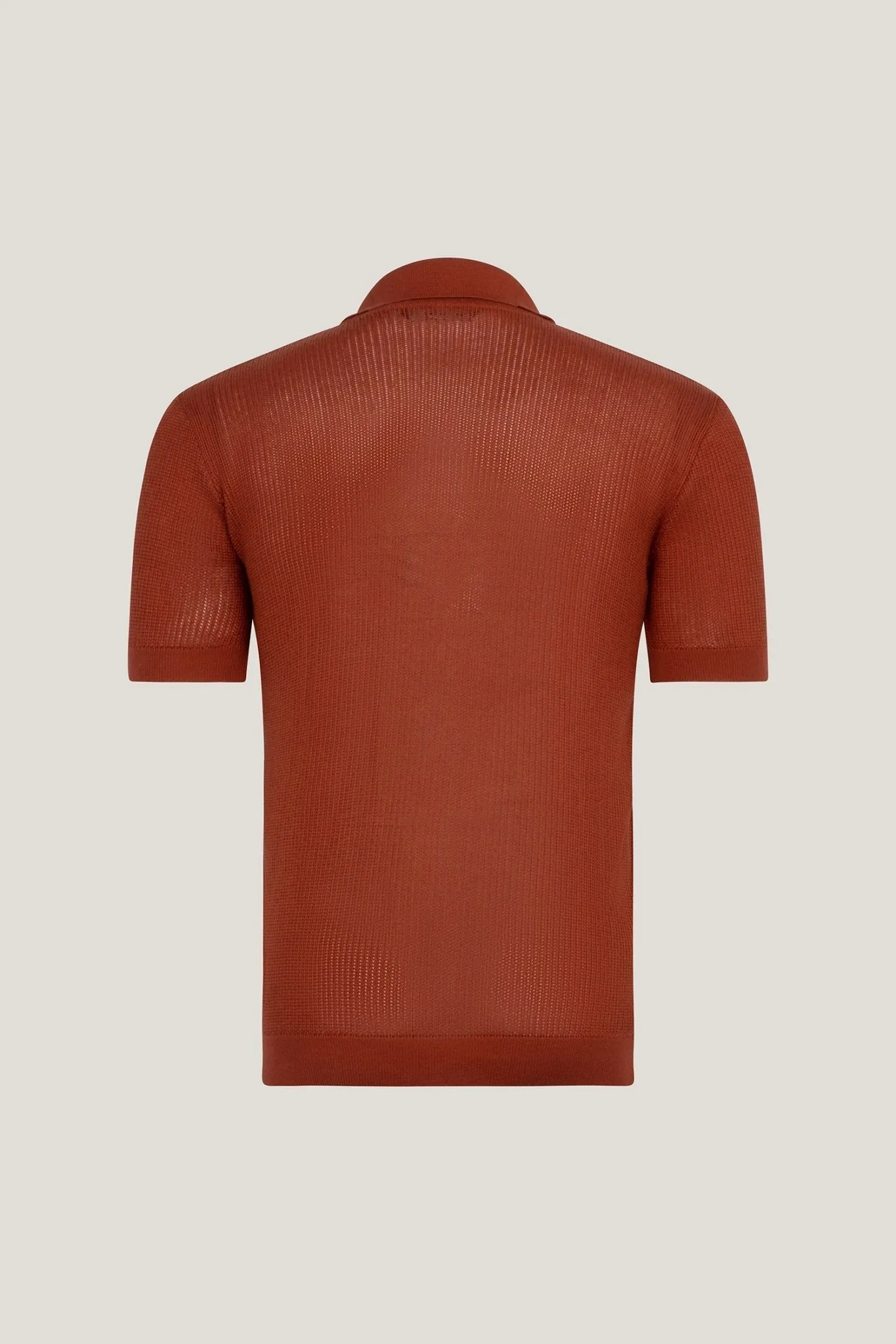 See Through Button Down Mesh Top - Tile
