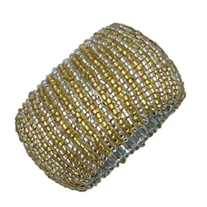 Set of 4 Gold Brilliant Napkin Rings