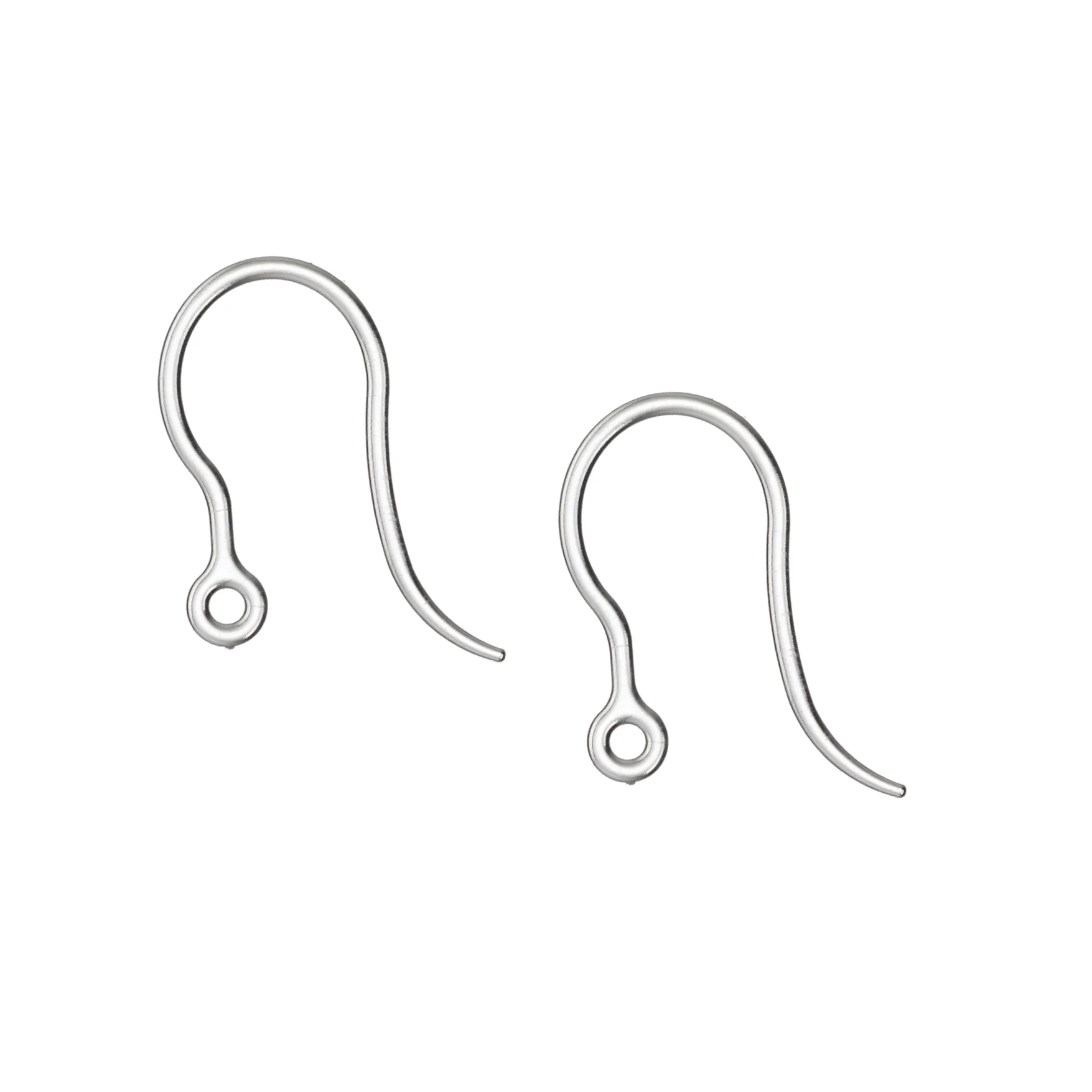 Silver Bohemian Hoop Dangles Hypoallergenic Earrings for Sensitive Ears Made with Plastic Posts