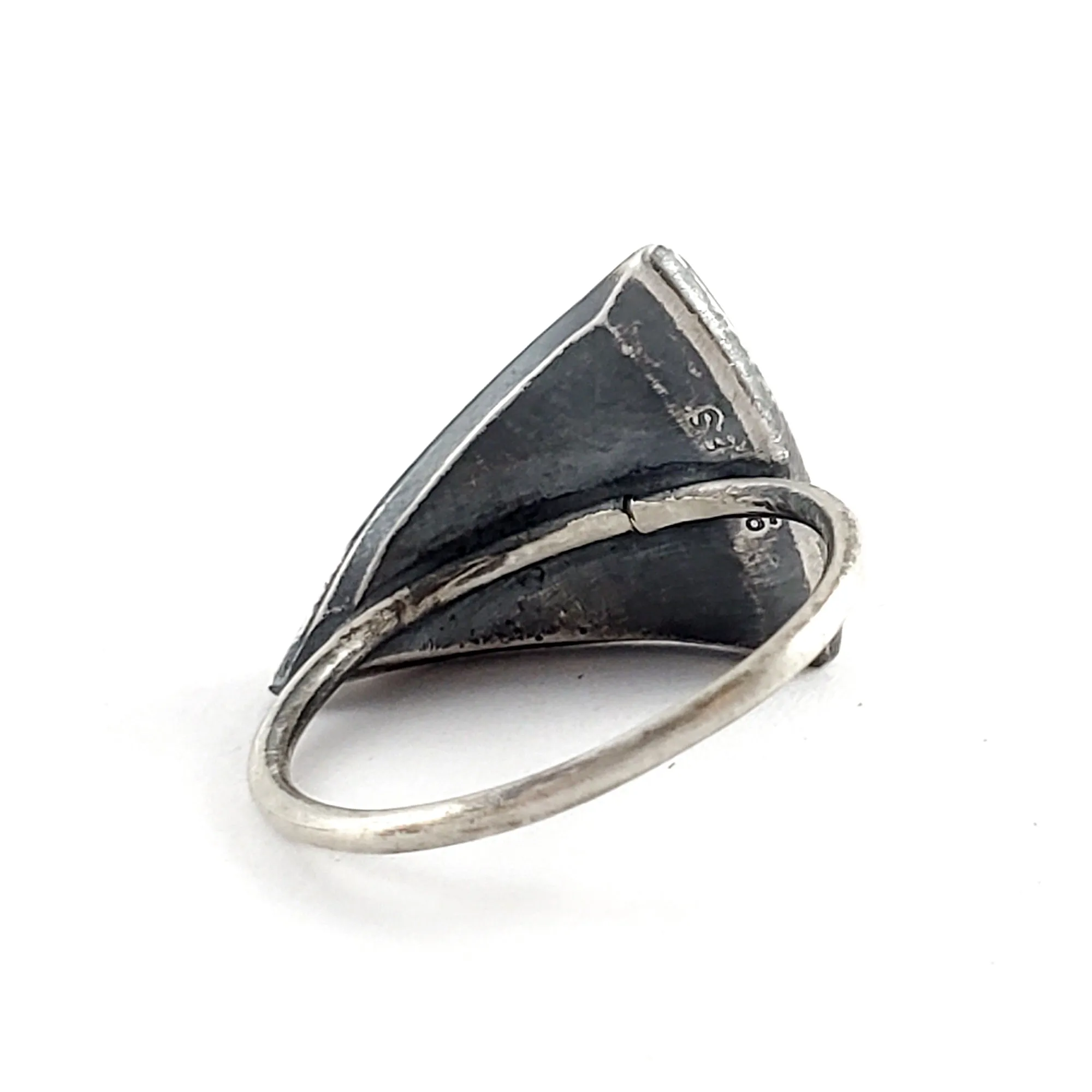 Silver Pizza Slice Coin Ring