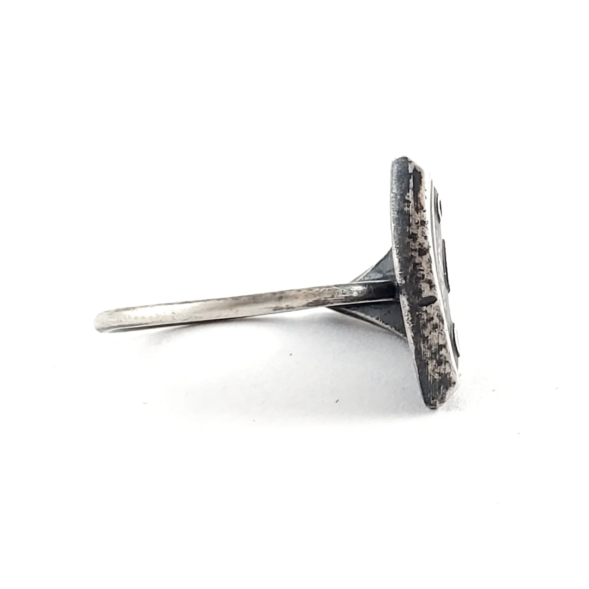 Silver Pizza Slice Coin Ring