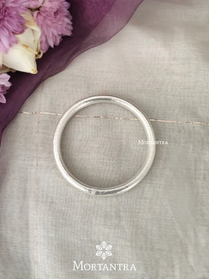 Silver Plated Lehr Bangles Set of 2 - TR-B1SL