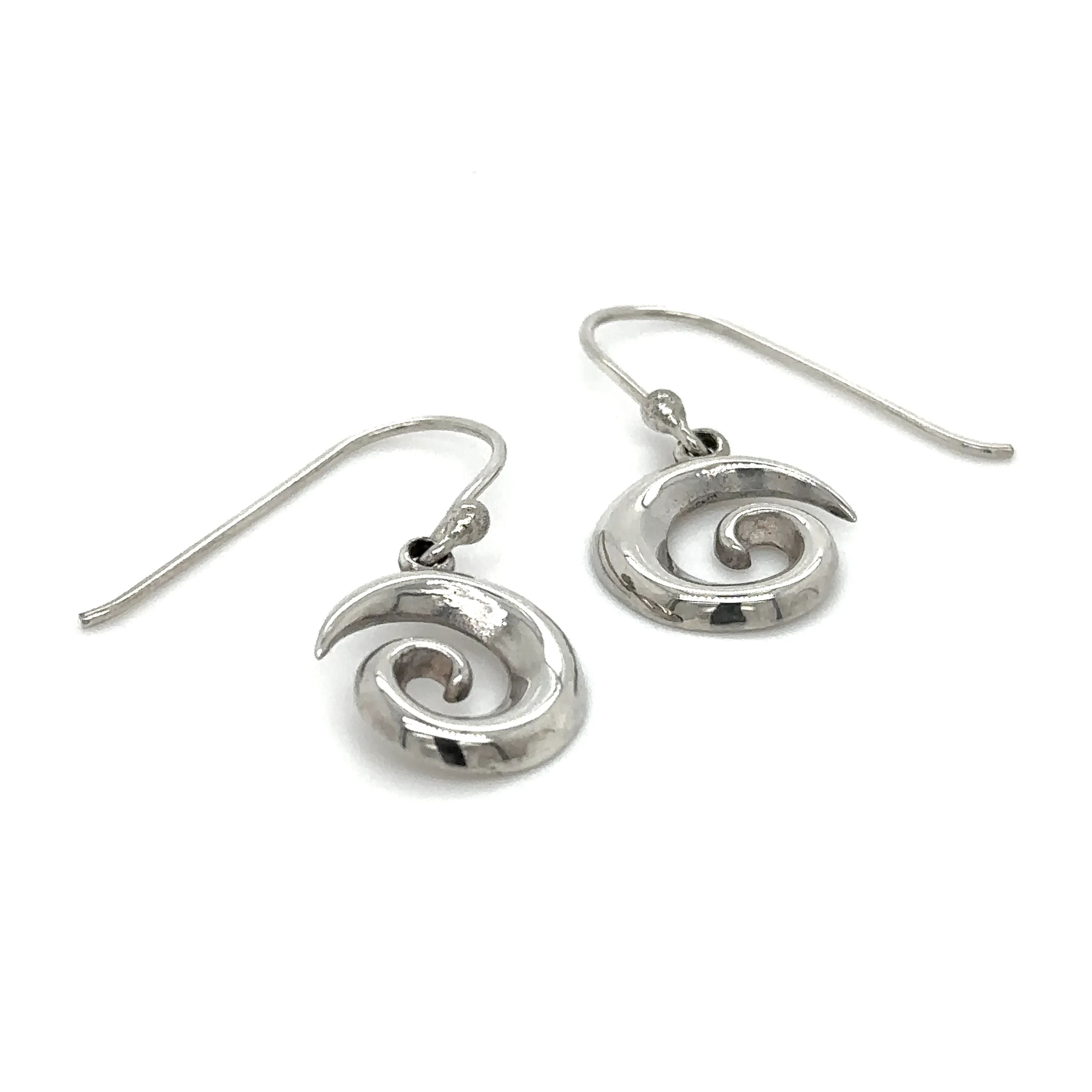 Silver Swirl Earrings