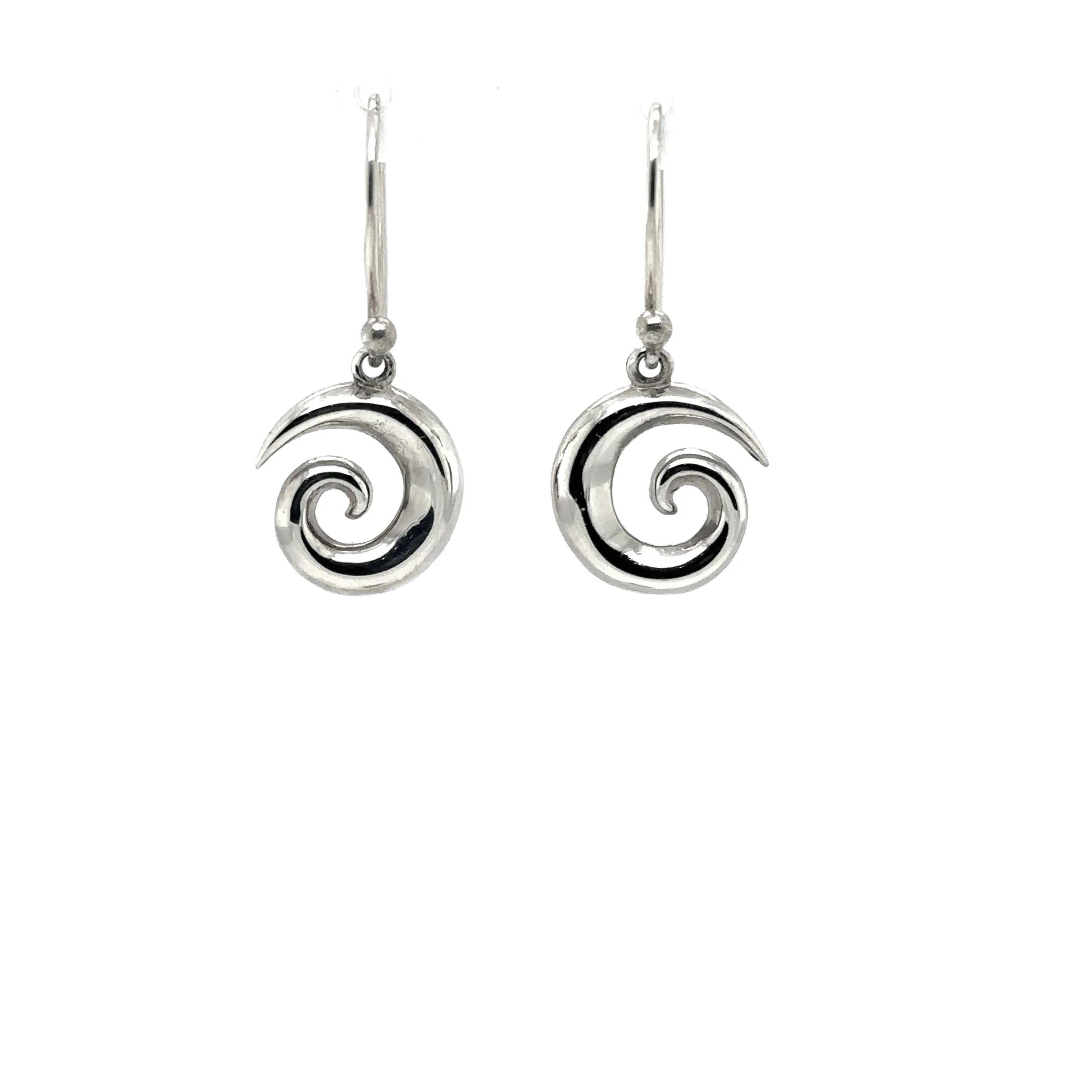 Silver Swirl Earrings