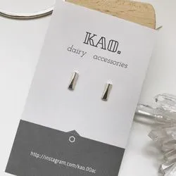 [silver950 ]single silver stud mini pierced earrings / non-hole pierced earrings allergy friendly, small, petite