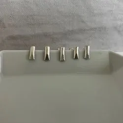[silver950 ]single silver stud mini pierced earrings / non-hole pierced earrings allergy friendly, small, petite