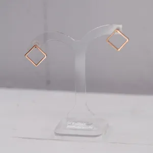 Simple open square stud