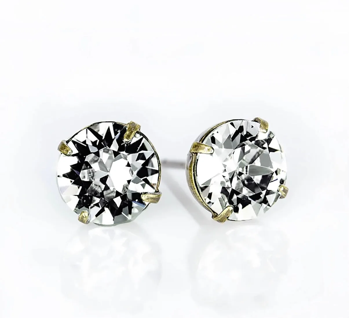 Simple Swarovski Crystal Earrings