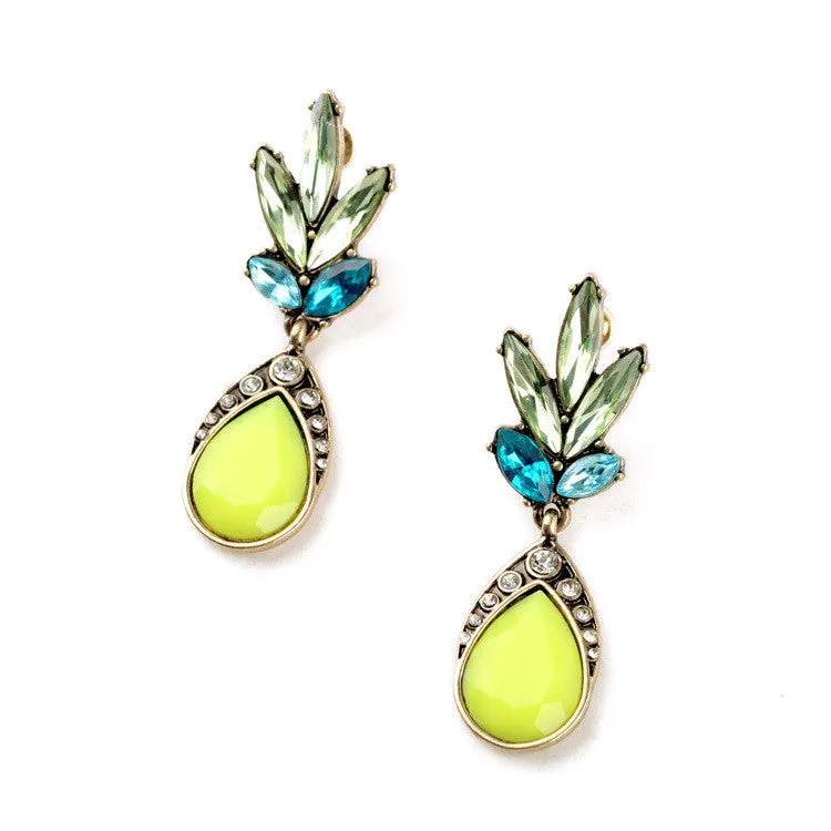 Simple Tide Casual Dress Women Bijoux Candy Color Cute Brand Earrings