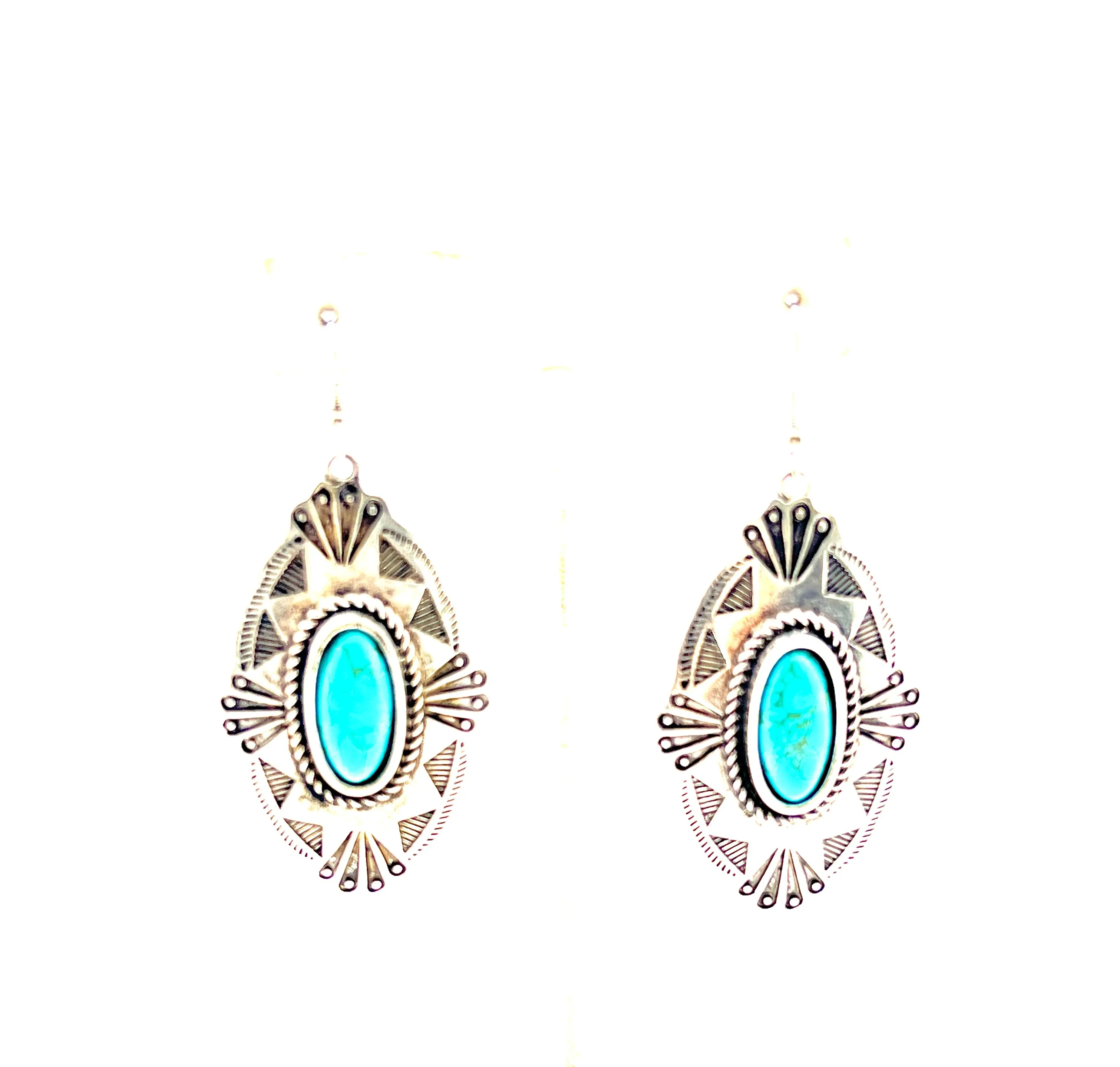 Simple Turquoise Drop Earrings