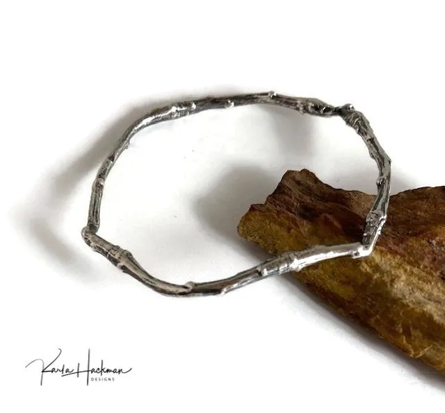 Single Apple Tree Branch Bracelet-Size M