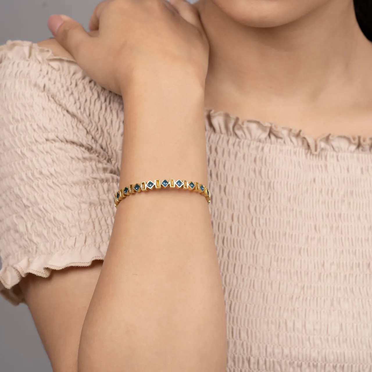 Sky Bangle - Gold Coated