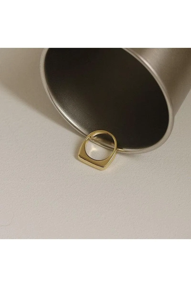 SOCALI 18K Gold Versatile Simple Ring