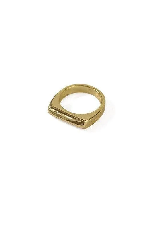 SOCALI 18K Gold Versatile Simple Ring