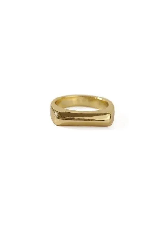 SOCALI 18K Gold Versatile Simple Ring
