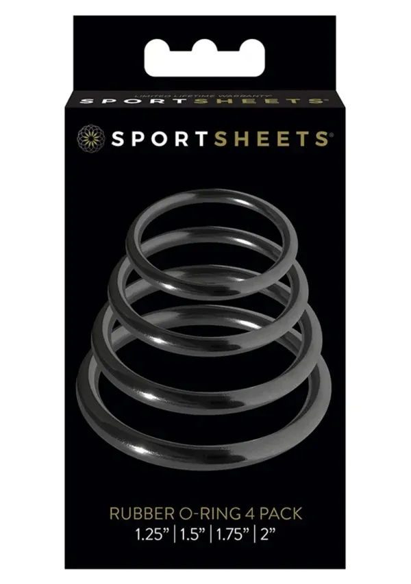 Sportsheets Rubber O Ring 4 Pack