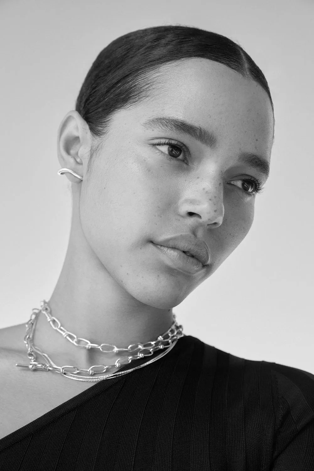 Square Fuse Necklace | Silver