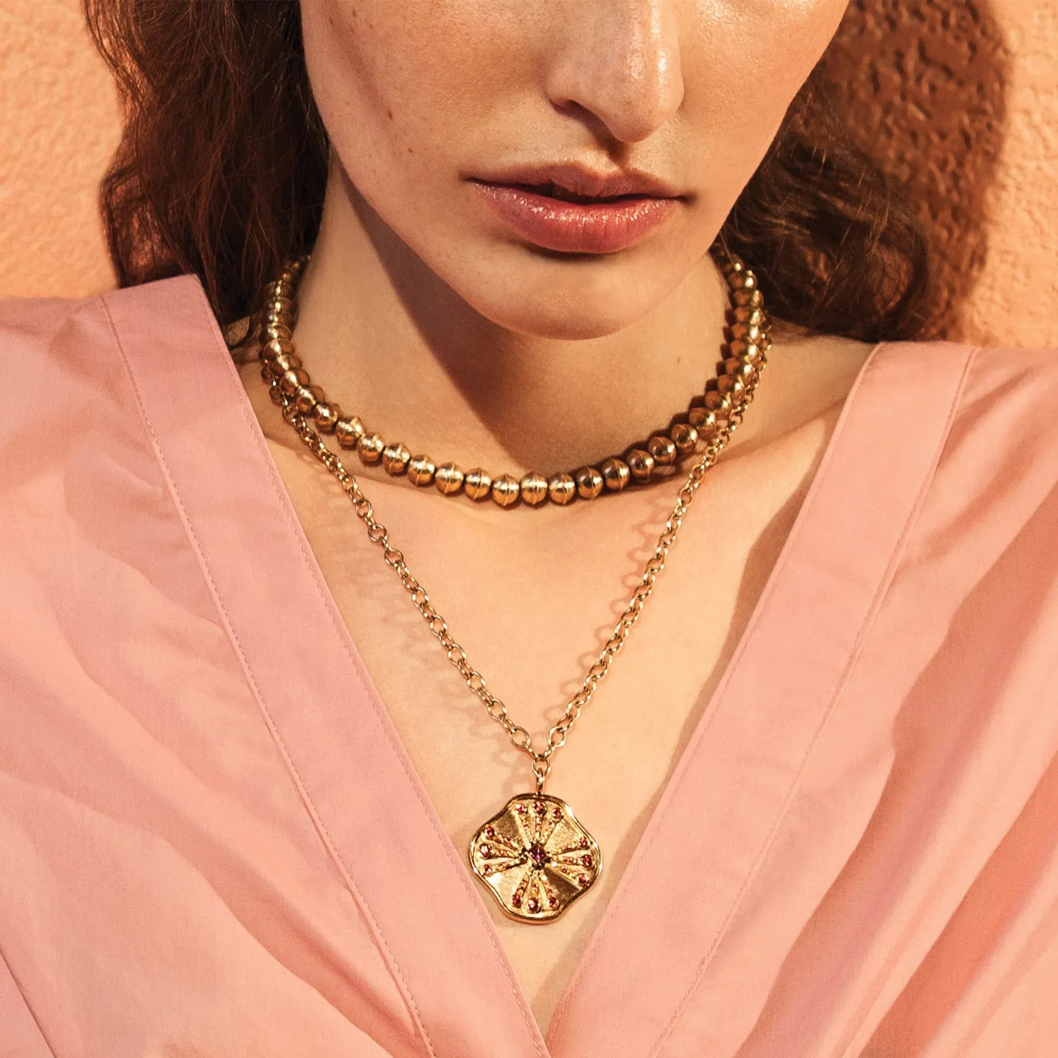 Squash Blossom Bead Choker