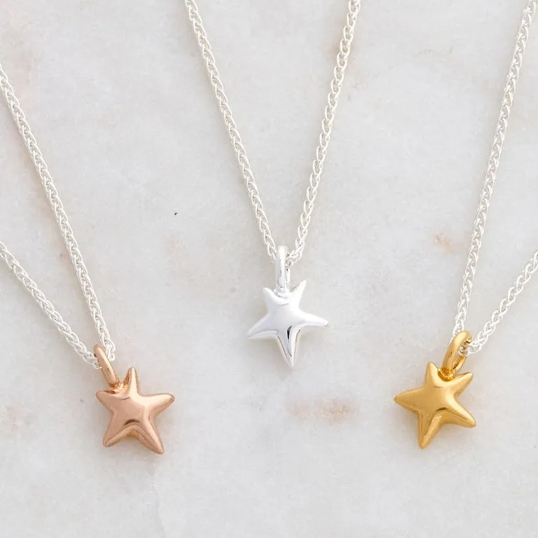 Stardust Silver or Gold Plated Necklace