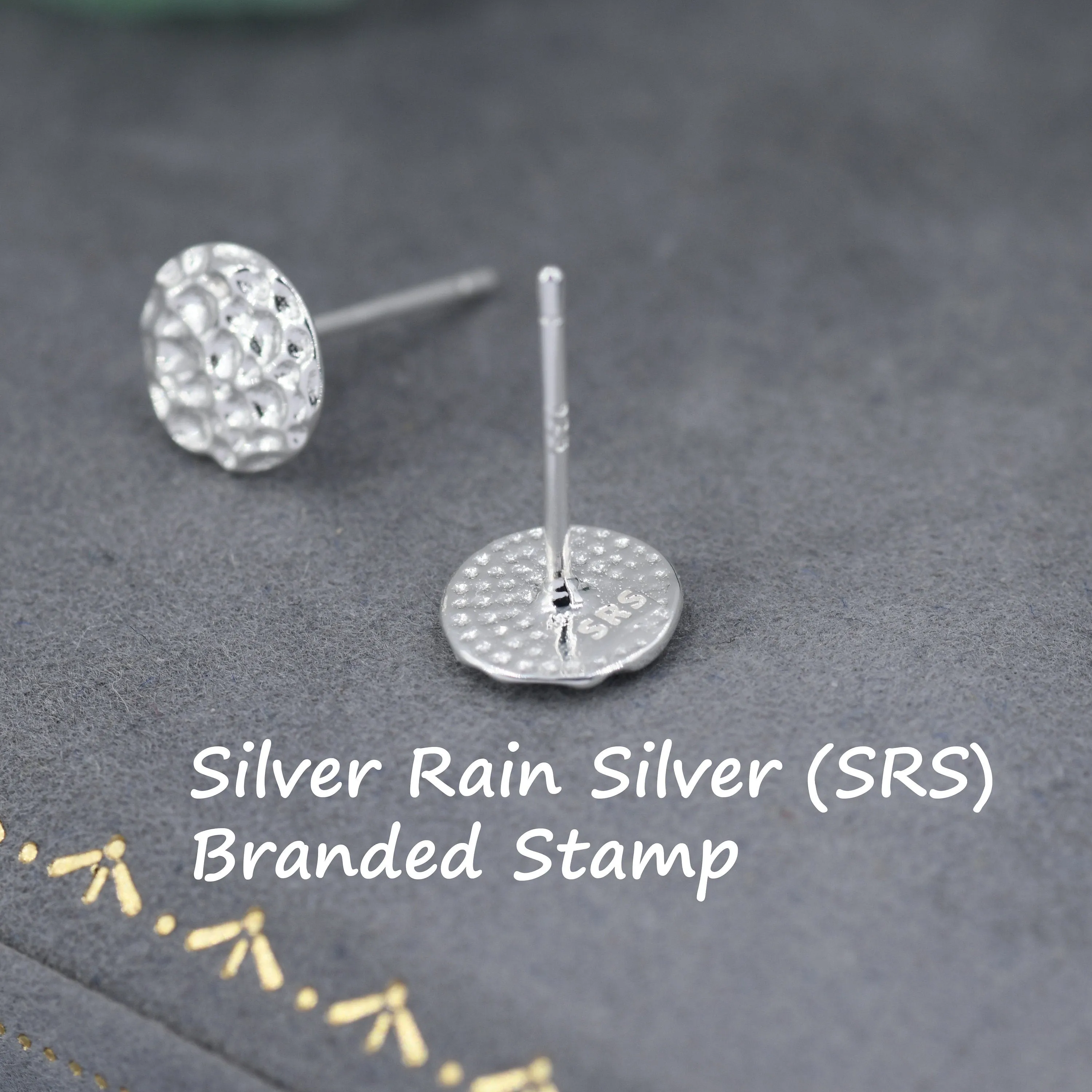Sterling Silver Hammered Disk Stud Earrings, Hammered Earrings, Coin Earrings