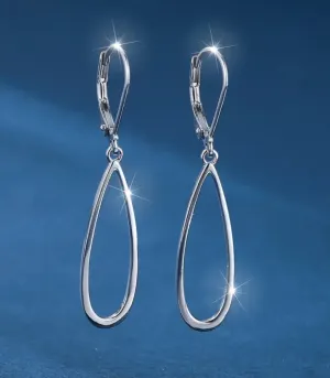 Sterling Silver Simple Drop Drop Earrings